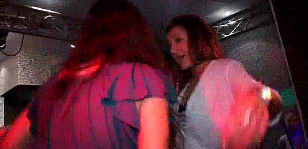 Mega crazy gang bang in close sex club
